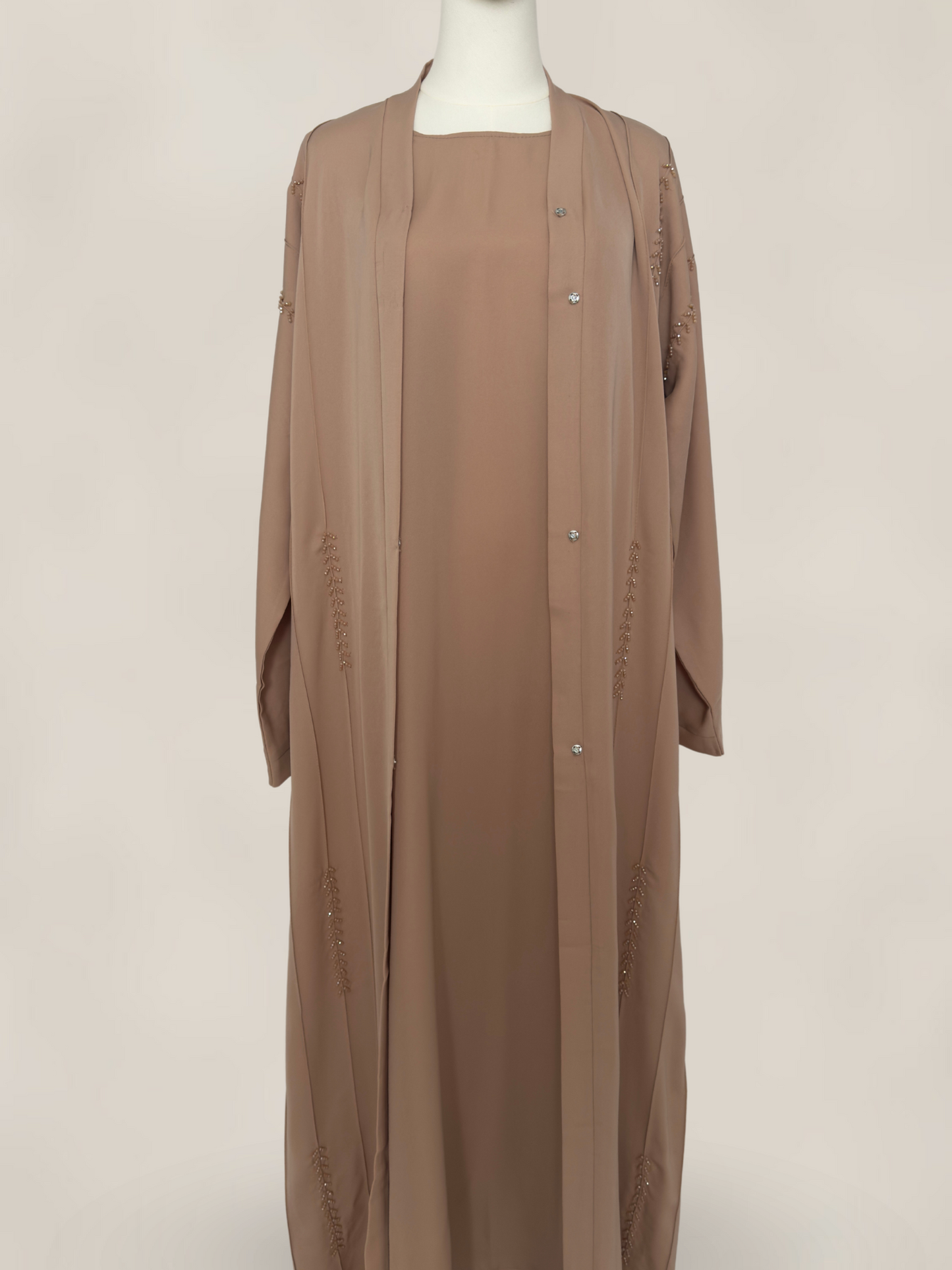 Lulu Abaya - Gül Taupe