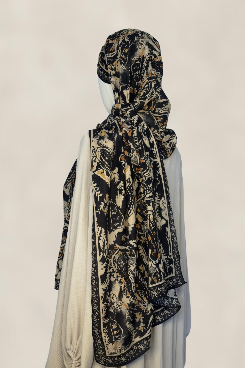 Çiçekli Paisley - Siyah