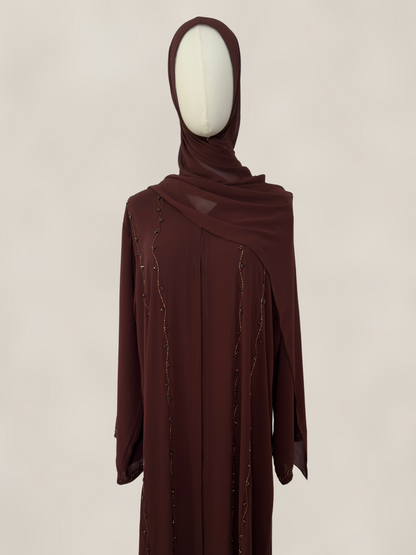 Nour Abaya - Bordo