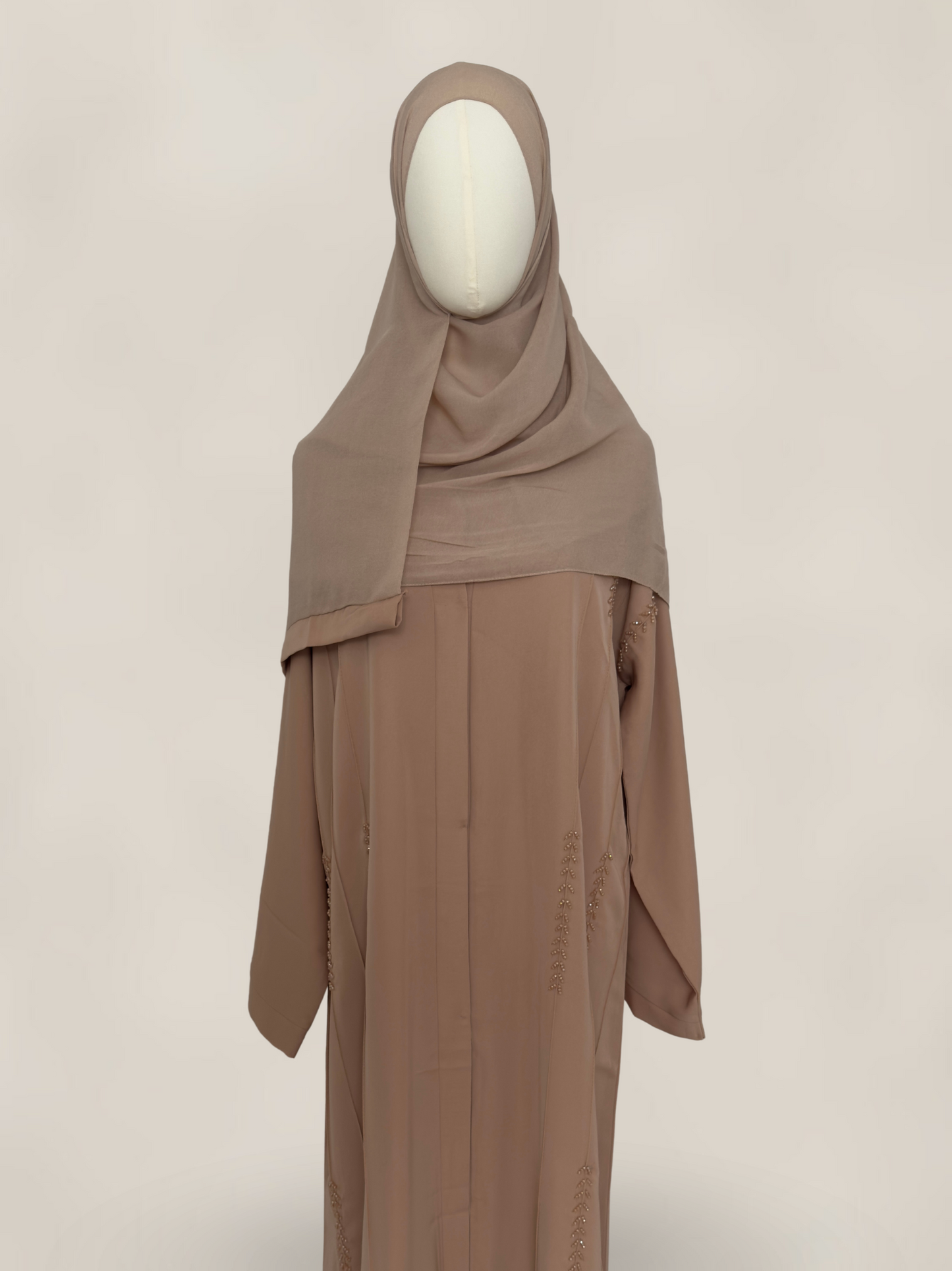 Lulu Abaya - Gül Taupe
